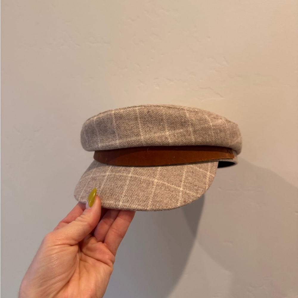 GIGI PIP Tan Checkered Men's Hat